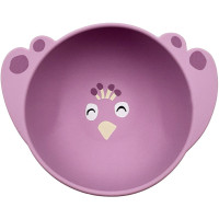 Bol en silicone avec ventouse "Mrs Peacock"