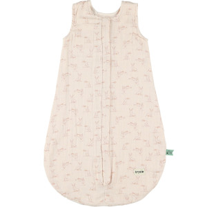 Turbulette été (0-12 mois) en mousseline de coton bio "Rosy Rabbit"  Trixie
