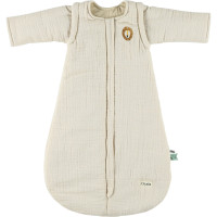 Turbulette mi-saison (0-12 mois) en coton bio "Bliss Beige Mr Lion" Trixie