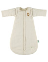 Turbulette mi-saison (0-12 mois) en coton bio "Bliss Beige Mr Lion"