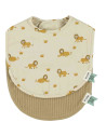 Bavoirs naissance en coton bio "Lively Lion" (x2)
