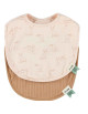 Bavoirs naissance en coton bio "Rosy Rabbit" (x2)