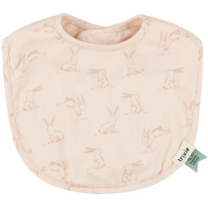 Bavoirs naissance en coton bio "Rosy Rabbit" Trixie