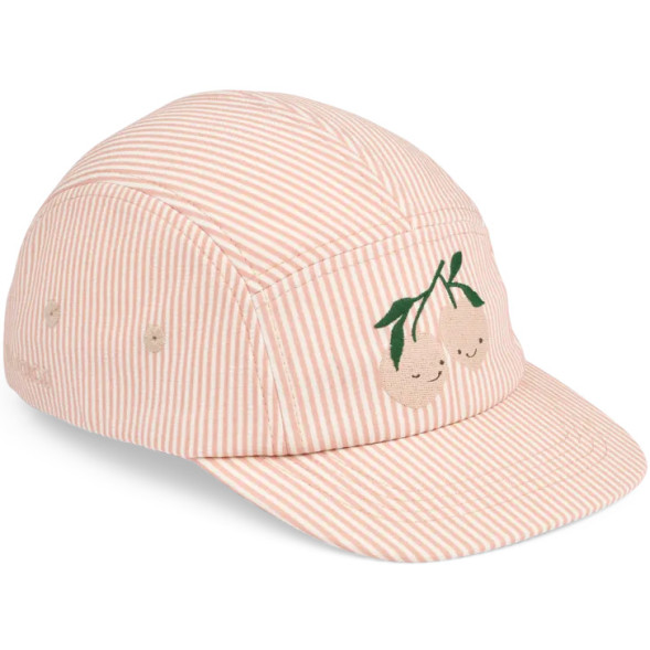 Casquette en coton bio gaufré Rory "Stripe Pale Tuscany"