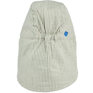 Chapeau saharienne bébé en coton bio Cecilia "Stripe Peppermint" Liewood