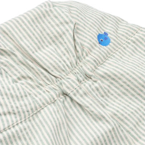 Chapeau saharienne bébé en coton bio Cecilia "Stripe Peppermint" Liewood