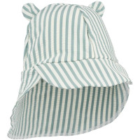 Chapeau saharienne bébé anti-UV Senia "Stripe Peppermint"