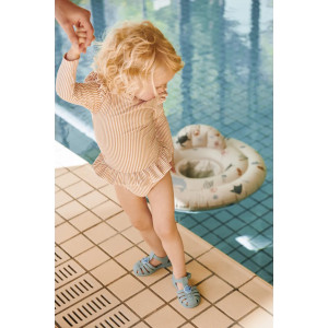 Sandales de plage enfant Bre "Puffer Peppermint" Liewood