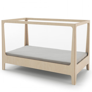 Lit junior mezzanine en bois Perch Nest "Blanc/Bouleau" 90x200 OEuf NYC