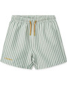 Short de bain garçon anti-UV Duke "Stripe Peppermint" Liewood