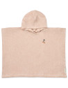 Poncho de plage enfant en coton bio Paco "Stripe Tuscany Rose" LIewood
