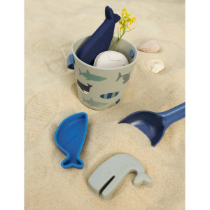 Jeux de plage en silicone Gilma "Shark Dove Blue" Liewood