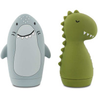 Jouets de bain arroseur Squeezy "Mr Shark & Mr Dino" (6 mois et +)