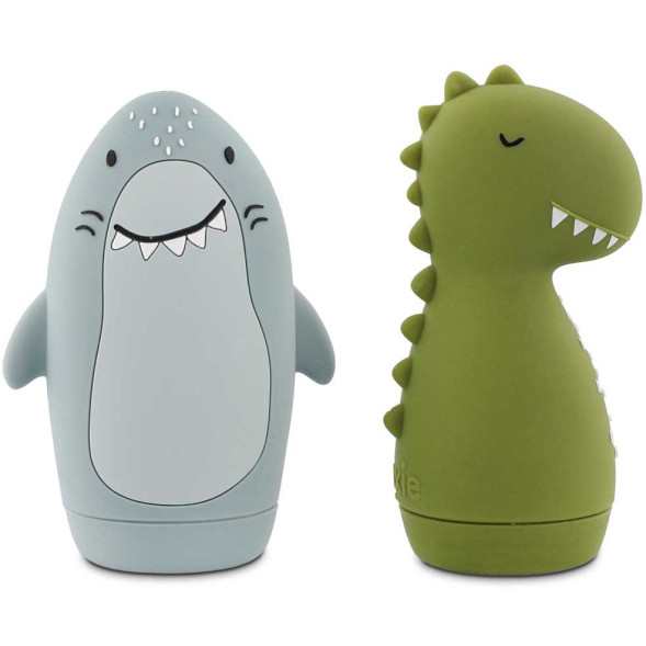 Jouets de bain arroseur Squeezy "Mr Shark & Mr Dino" (6 mois et +)