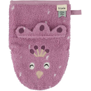 Gants de toilette bébé en coton bio "Mrs Peacock & Mrs Chat" Trixie