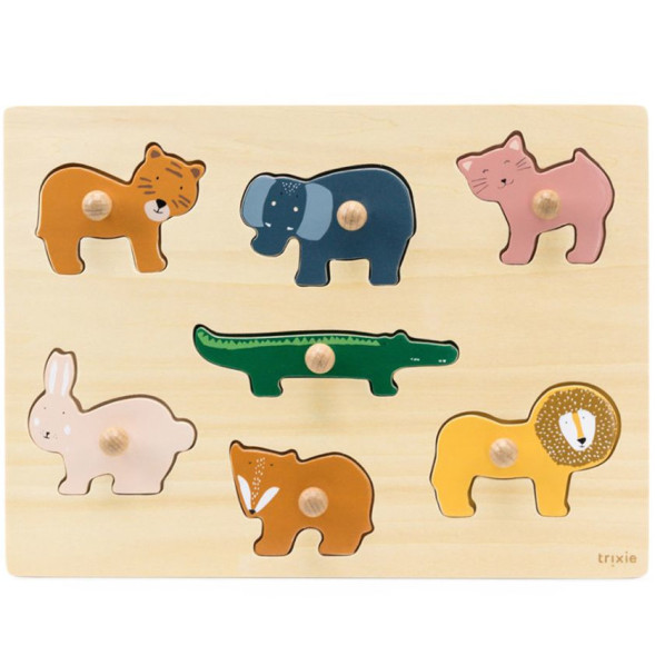 Puzzle bébé en bois "Animaux" (18 mois et +)