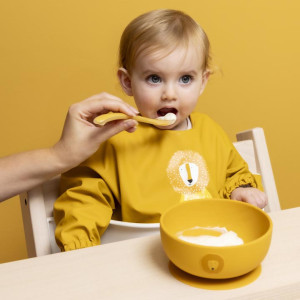 Set de 3 cuillères bébé en silicone "Mr Lion" (4 mois et +) Trixie