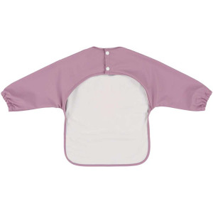 Bavoir tablier bébé imperméable à poche (6-18 mois) en PET recyclé "Mrs Peacock"
