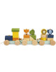 Train en bois à tirer "Animaux" (18 mois et +)