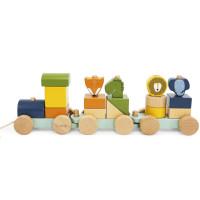 Train en bois à tirer "Animaux" (18 mois et +)