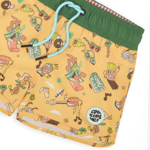 Short de bain garçon anti-UV "Music Festival" Hello Hossy