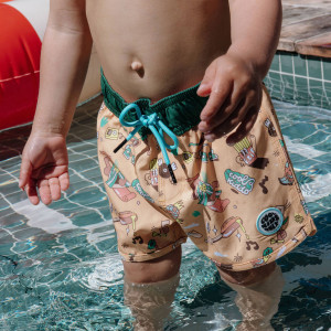 Short de bain garçon anti-UV "Music Festival" Hello Hossy