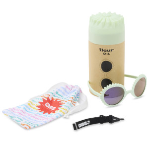 Lunettes de soleil bébé (12-24-mois) Fleur "Thé Vert"
