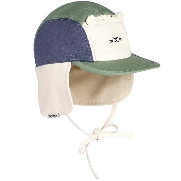 Casquette enfant anti-UV Camper "Lion Vert et Bleu" (2-6 ans)