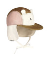 Casquette bébé anti-UV Camper "Ourson Rose et Brun" (0-2 ans)