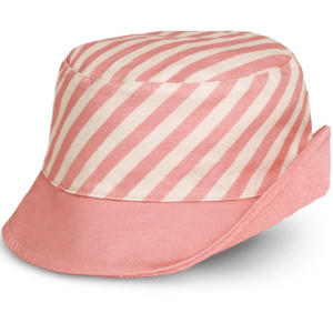 Bob bébé et enfant réversible anti-UV "Rayures Roses"