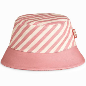 Bob bébé et enfant réversible anti-UV "Rayures Roses"