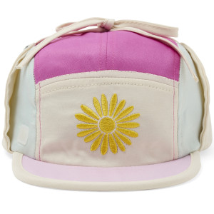Casquette bébé anti-UV Camper "Fleur Fuschia" kietla