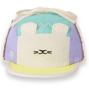 Casquette bébé anti-UV Camper "Ourson Bleu Jaune vert" kietla
