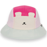 Chapeau bébé anti-UV Camper "Ourson Framboise"