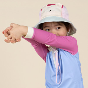 Bob bébé anti-UV Camper "Ourson Framboise" kietla