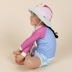 Bob bébé anti-UV Camper "Ourson Framboise" kietla