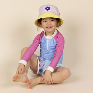 Bob bébé et enfant anti-UV "Rose Fleur" Kietla