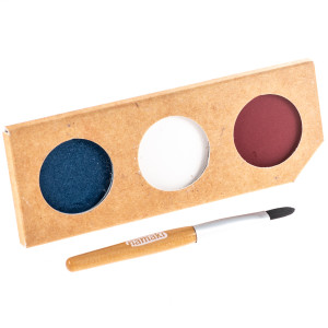 Palette de Déguisement enfant BIO 3 fards "Clown et Arlequin"