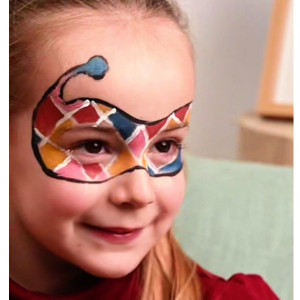 Palette de Déguisement enfant BIO 3 fards "Clown et Arlequin"
