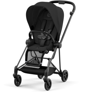Roues Arrière de poussette Mios 2 et 3 "Matt Black" Cybex