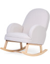 Fauteuil à bascule en bois "Lin Beige"