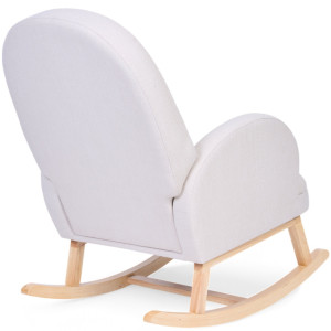 Fauteuil à bascule en bois "Lin Beige"