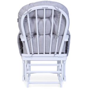 Fauteuil à bascule avec repose-pied "Canvas Gris" Childhome