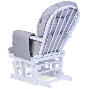 Fauteuil à bascule avec repose-pied "Canvas Gris" Childhome