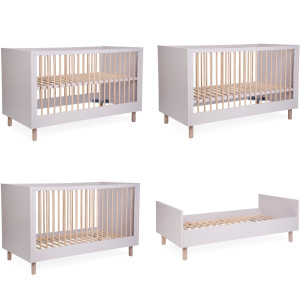 Lit bébé évolutif 70x140 en bois "Cosy Clay" Childhome