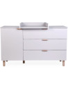 Commode 3 tiroirs + plan à langer en bois "Cosy Clay" Childhome
