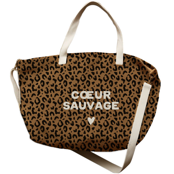 Sac XL en coton Capsule "Coeur Sauvage"