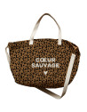Sac XL en coton Capsule "Coeur Sauvage"
