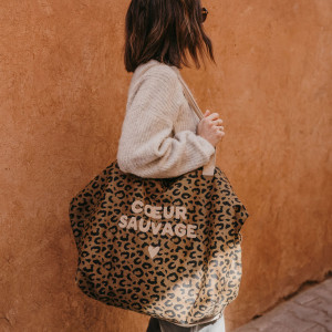 Sac XL en coton Capsule "Coeur Sauvage" Zakuw