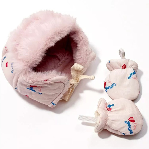 Gordis - Ensemble Chapka et Moufles "I'm yours" pour poupée Gordis